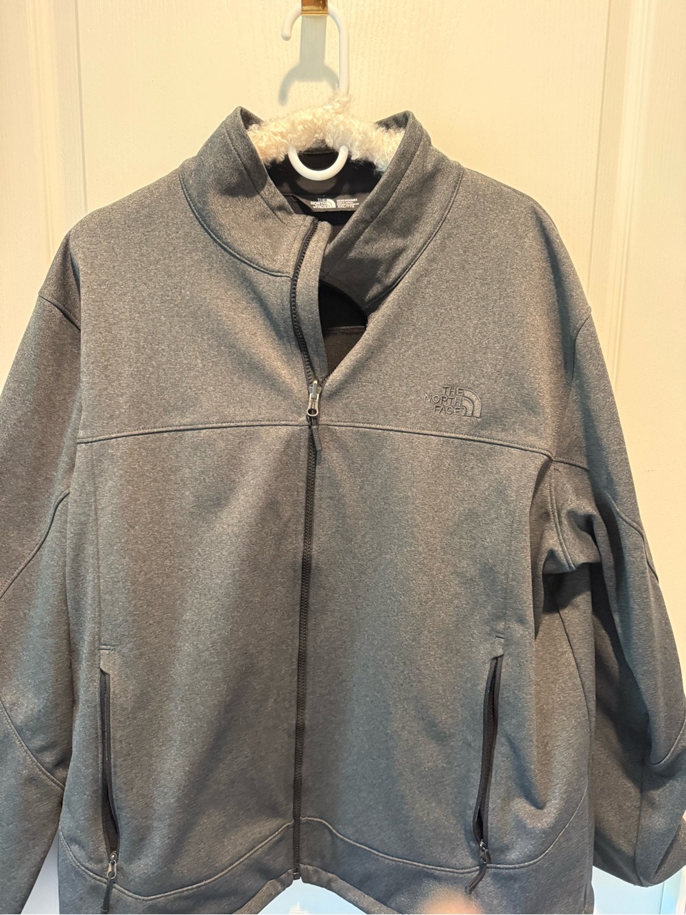 The North Face Full Zip Fleece Jacket - Gray men’s XXL